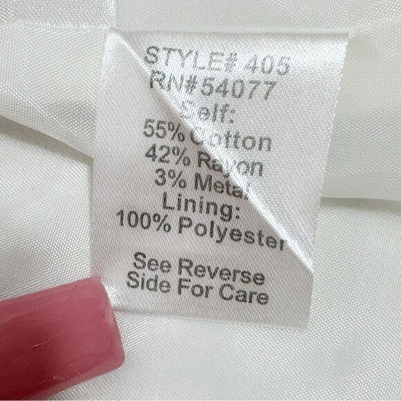 Cabi Artist Style Tunic Long Line Jacket Ivory Medium Pleated Button Front - Picture 13 of 16